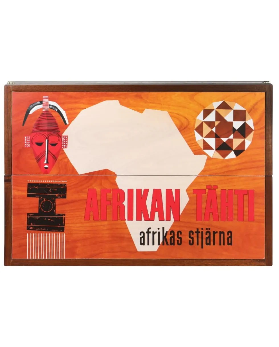 Afrikan tähti puinen juhlamalli