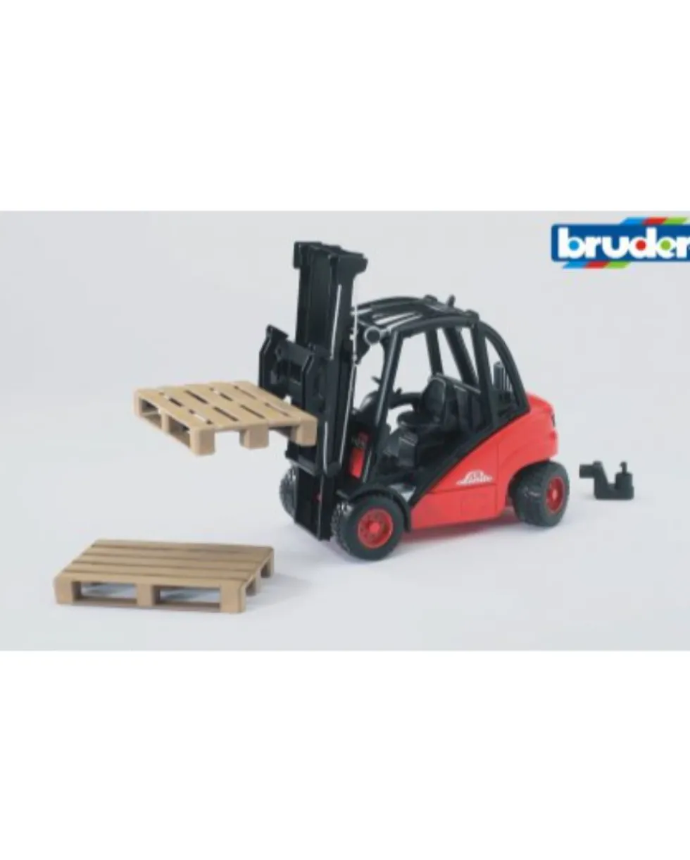 Bruder Linde H30D trukki ja 2 lavaa