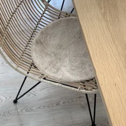 Istuinpehmuste tekoturkis 40cm beige