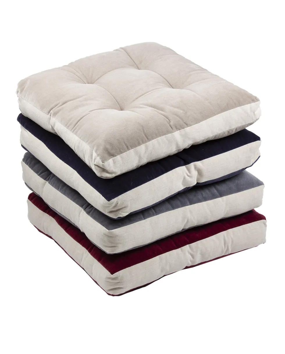 Istuintyyny samettia 40x40cm beige