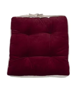Istuintyyny samettia 40x40cm burgundy