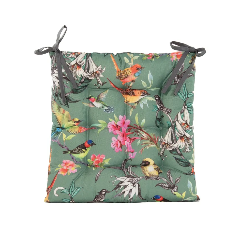 Istuintyyny ulkokäyttöön 38x38cm Birds Green