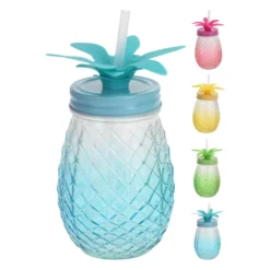 Juomamuki pillillä Ananas 400ml