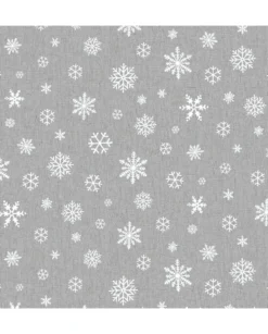 Kaitaliina lumihiutale 40x150cm harmaa