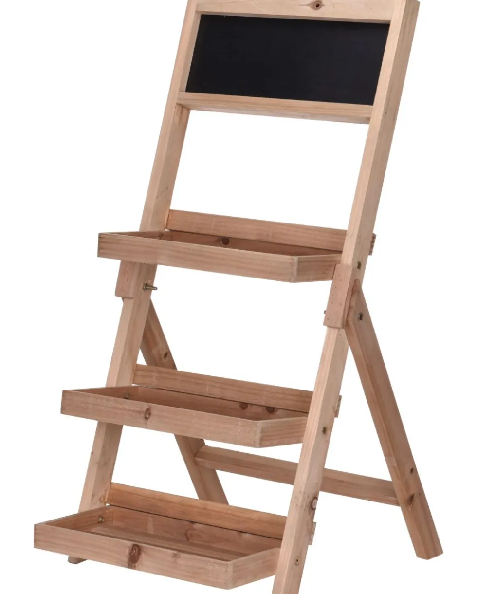 Kukkateline puinen 3-tasoa