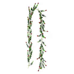 Köynnös punaisilla minikukilla 180cm