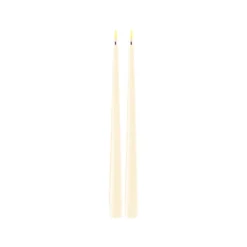 LED antiikkikynttilä 28cm kerma