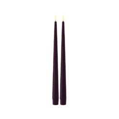 LED antiikkikynttilä 28cm violetti