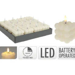 LED-kuplakynttilä neliö