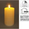 LED-kynttilä 75x150mm valkoinen