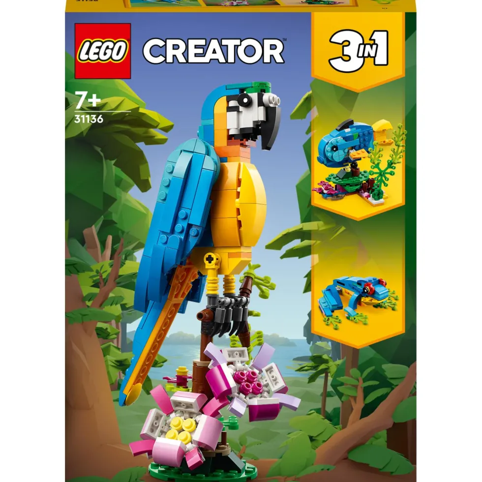 Lego® Creator 31136 3in1 Eksoottinen papukaija