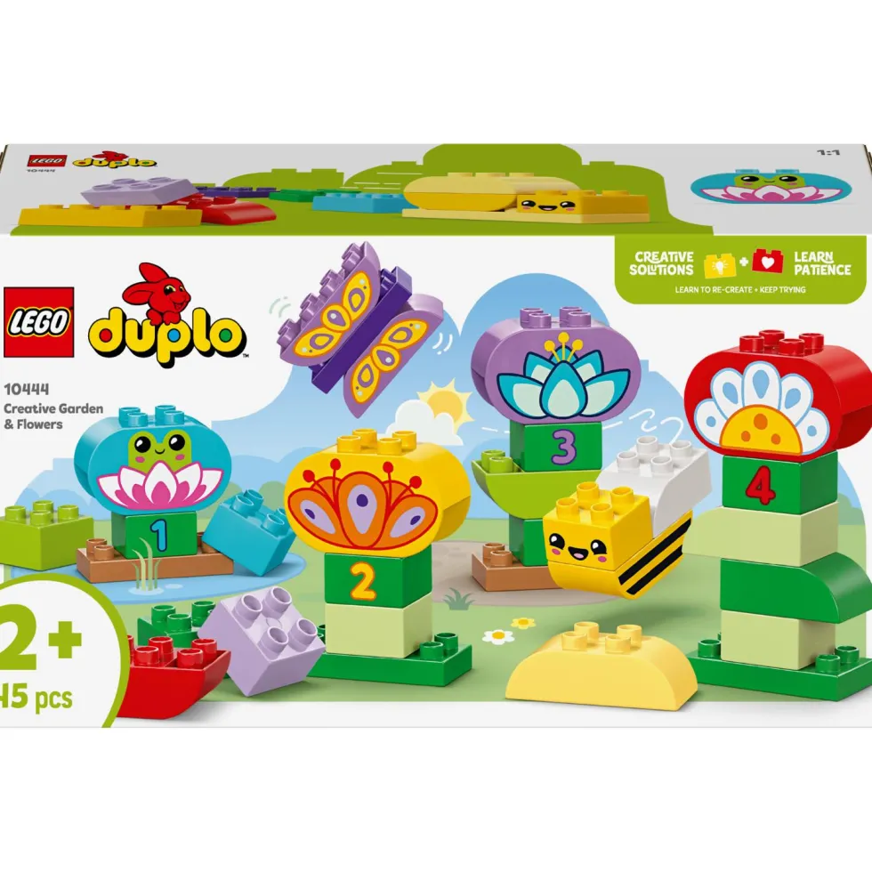 Lego® Duplo®10444 Kaupunki Mielikuvituspuutarha ja hauskat kukat pinoamislelu