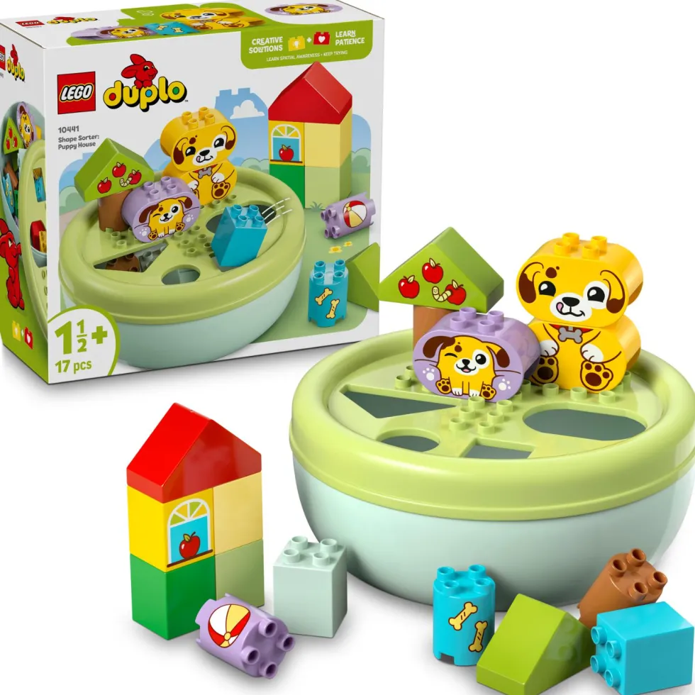 Lego® Duplo®10441 Opetellaan muotoja: Koiranpentujen talo