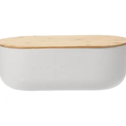 Leipäkori kannella valkoinen