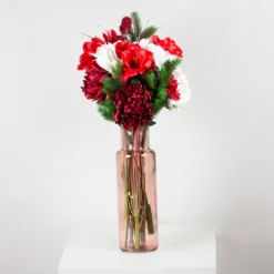 Maljakko kierrätyslasia 45cm roosa