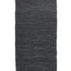 Nahkapuuvillamatto musta 80x150cm