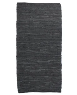 Nahkapuuvillamatto musta 80x150cm