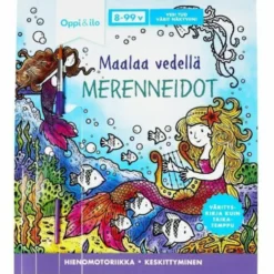 Oppi&ilo Maalaa vedellä merenneidot -puuhakirja