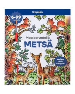 Oppi&ilo Maalaa vedellä metsä