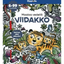 Oppi&ilo Maalaa vedellä viidakko -puuhakirja