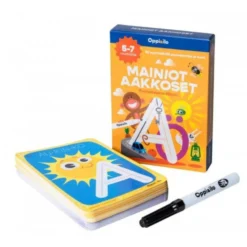 Oppi&ilo Mainiot aakkoset-puuhakortit