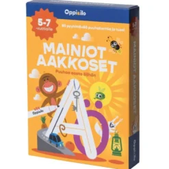 Oppi&ilo Mainiot aakkoset-puuhakortit