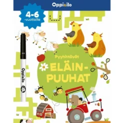 Oppi&ilo Pyyhittävät Eläinpuuhat -puuhakirja