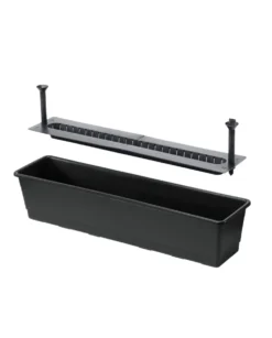 Parvekelaatikko 75 cm musta altakastelu