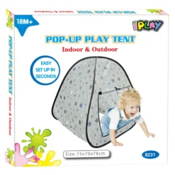 Pop-up leikkiteltta harmaa