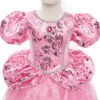 Prinsessamekko pinkki 2-4 vuotiaalle
