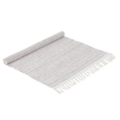Puuvillamatto beige/valkoinen