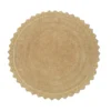 Pyöreä kylpyhuonematto beige