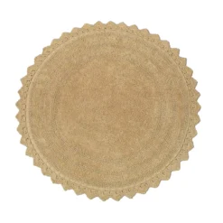 Pyöreä kylpyhuonematto beige