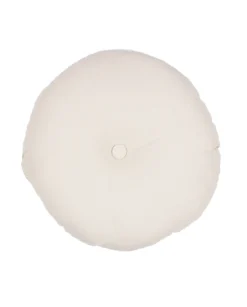 Pyöreä tyyny napilla beige