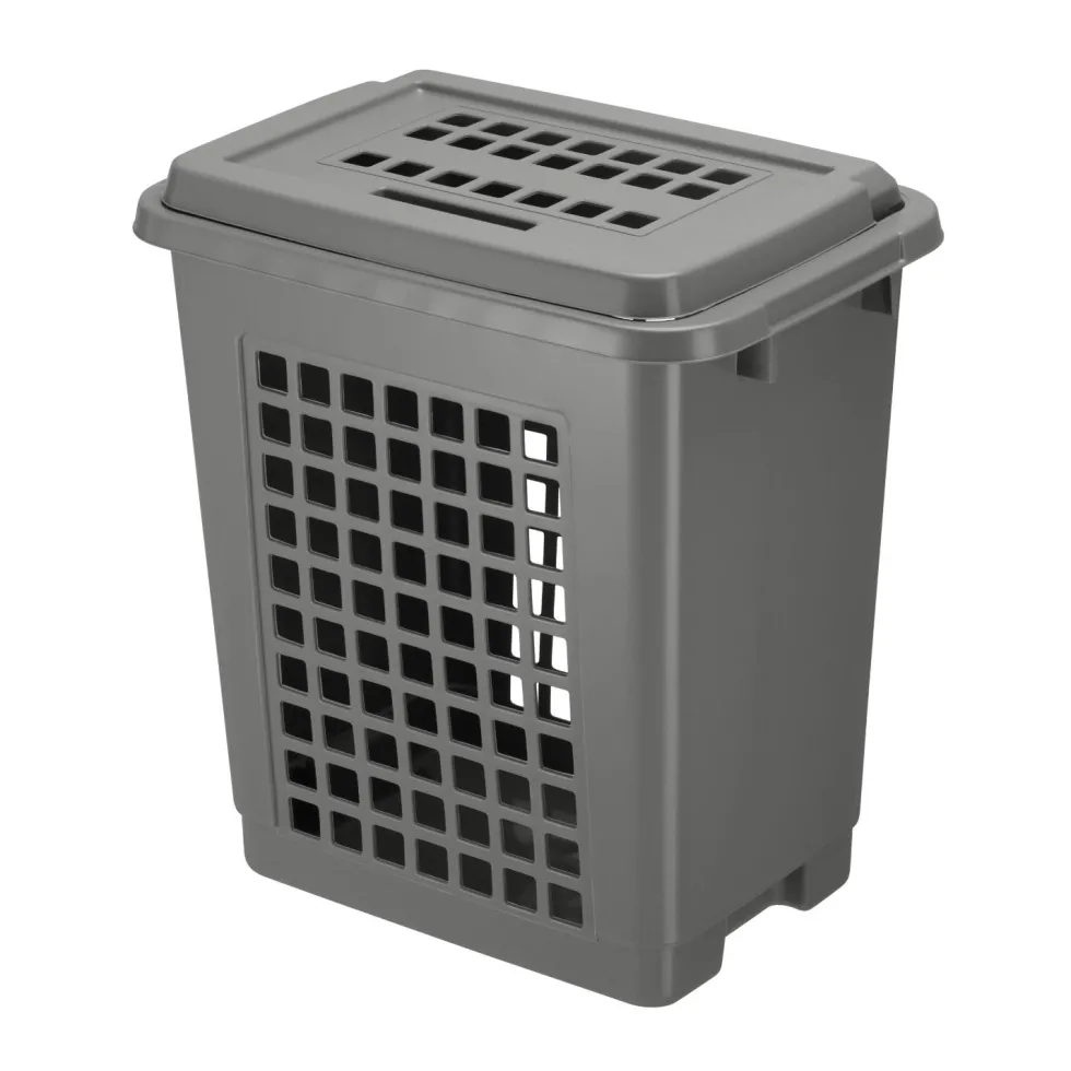 Pyykkikori 45L kivenharmaa