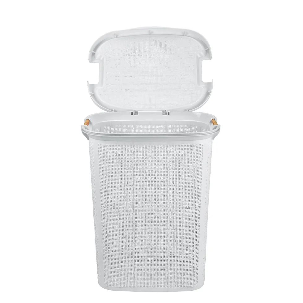 Pyykkikori Woow valkoinen 60l