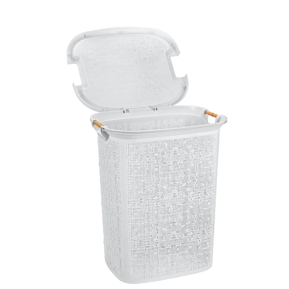 Pyykkikori Woow valkoinen 60l