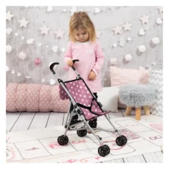 Sateenvarjorattaat pinkki/ tähdet
