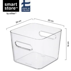 Säilytyslaatikko Compact Square L Clear
