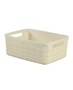 Säilytyslaatikko Jute 5L luonnonvalkoinen
