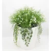 Tekokukka-asetelma valkoinen 63cm