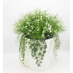 Tekokukka-asetelma valkoinen 63cm