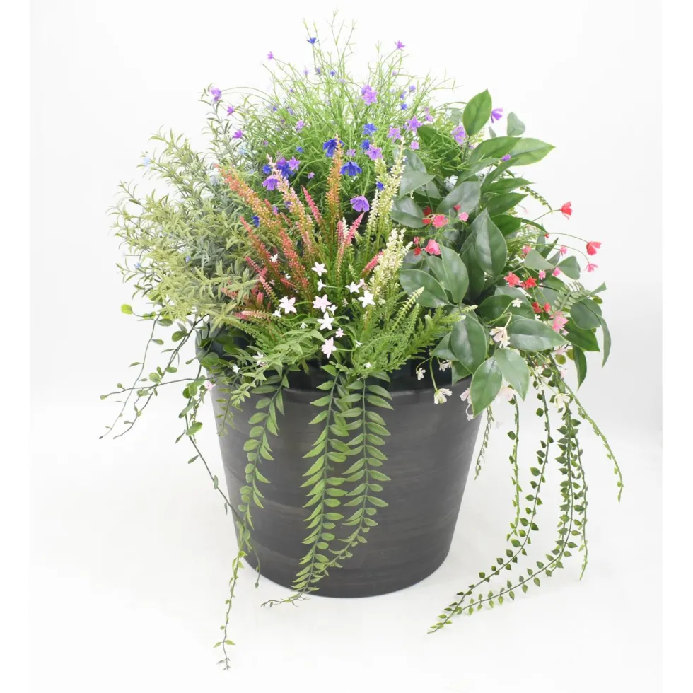 Tekokukka-asetelma värikäs tumma 50cm