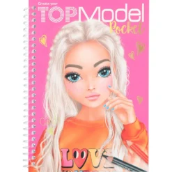 TOPModel taskuvärityskirja Love yourself