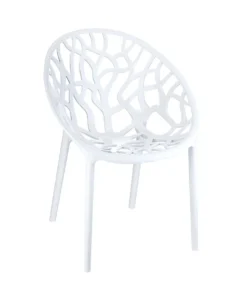 Tuoli Crystal valkoinen